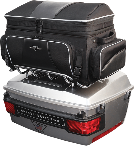 Route 1 Traveler Tour Trunk Rack Bag Black, 3, nordicamoto.ro