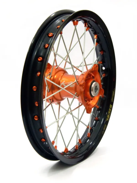 Elite Mx-en felni, ezüst küllők, fekete, narancssárga, 1, nordicamoto.ro