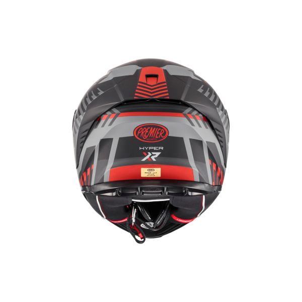 Casca Premier Hyper Carbon XR sisak, piros/fekete/szürke, M-es méret, 5, nordicamoto.ro