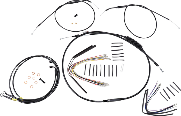 Jail Bar Cable Kit Black, 1, nordicamoto.ro