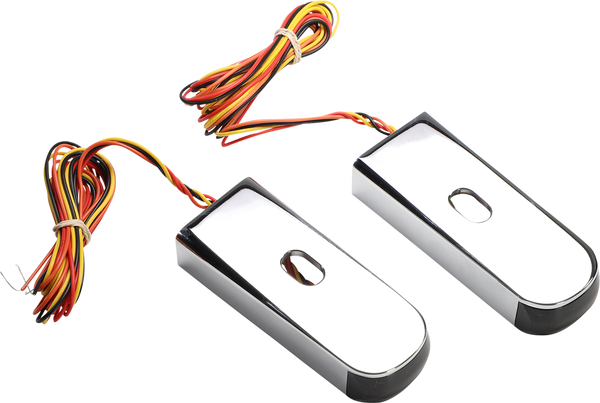 Fender Strut Led Marker Lights Chrome, 1, nordicamoto.ro