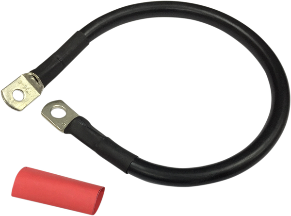 Battery Cable With Optional Shrink Tube Black, 1, nordicamoto.ro