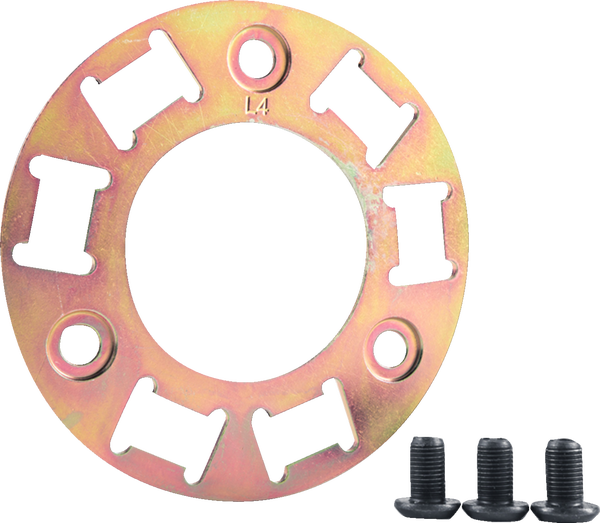 Backing Plate Kit With Screws Brass, 2, nordicamoto.ro