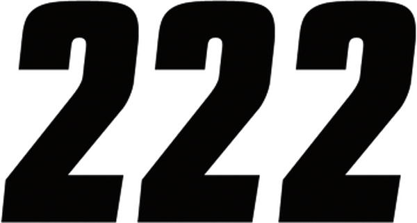 Number Stickers Black, 2, nordicamoto.ro
