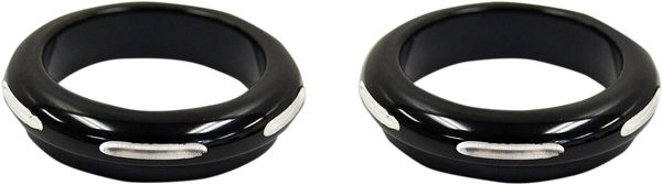 Fork Dust Covers Black, Machined Cut, 1, nordicamoto.ro