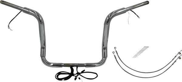 Plug & Play Ez Install 1-1/2(r) Round Top Handlebar Kit Silver, 1, nordicamoto.ro