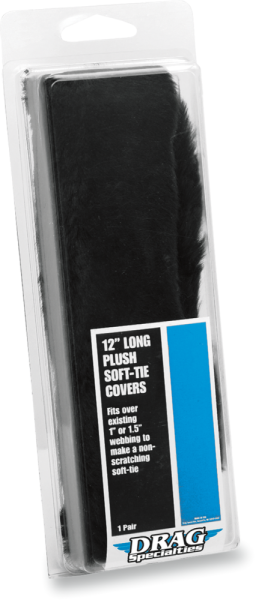 Plush Soft-tie Cover Black, 2, nordicamoto.ro