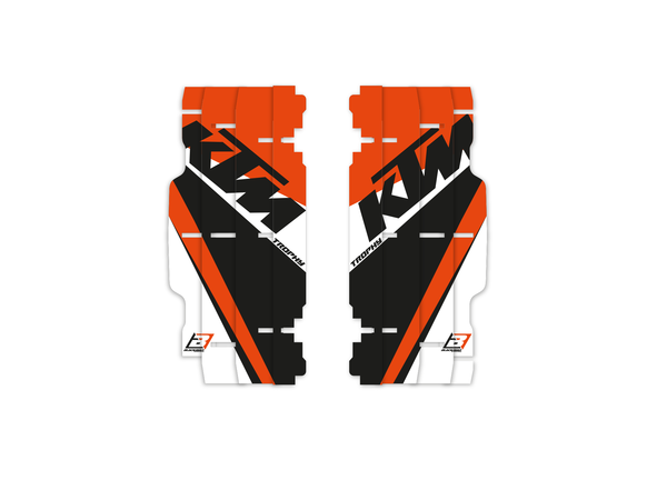 Trophy Rad Louvers Black, Orange, White, 1, nordicamoto.ro