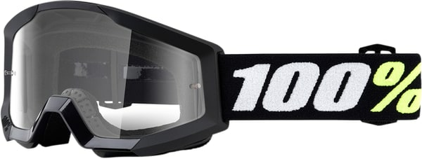 Gyerek napszemüveg 100% Strata Black EGY MÉRET, 2, nordicamoto.ro
