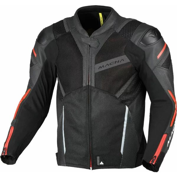 Geaca de vara piele/textil MACNA GALVIC Negru 50, 3, nordicamoto.ro