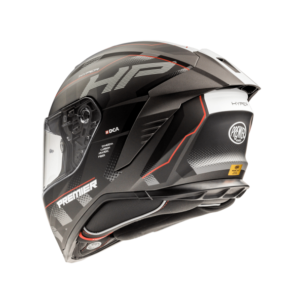Casca Premier Hyper Carbon HP sisak, piros/szürke/fekete, S-es méret, 3, nordicamoto.ro