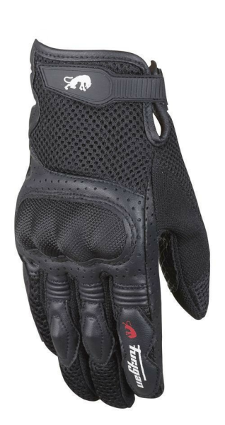 Furygan 4394-1 TD12 Lady Black L női textil/bőr kesztyű, 1, nordicamoto.ro