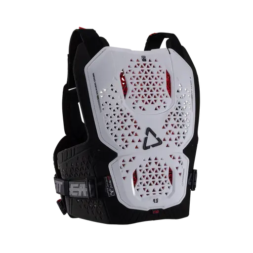 Leatt 4.5 EVO mellkasvédő, fehér, S–M, 2, nordicamoto.ro