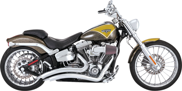 Big Radius Exhaust System Chrome, 4, nordicamoto.ro
