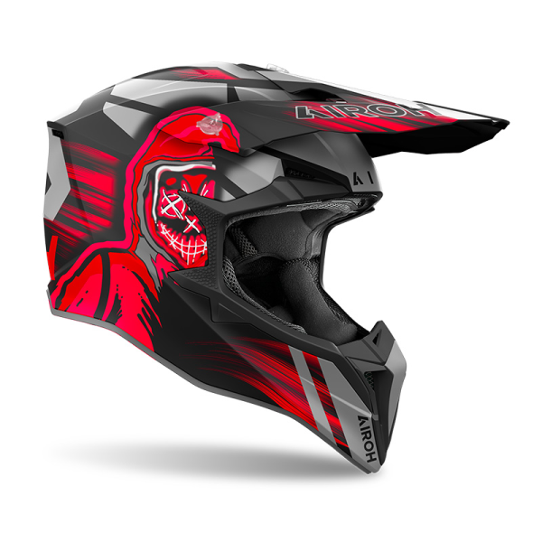 Airoh Wraaap Cyber Red Matt S sisak, 2, nordicamoto.ro