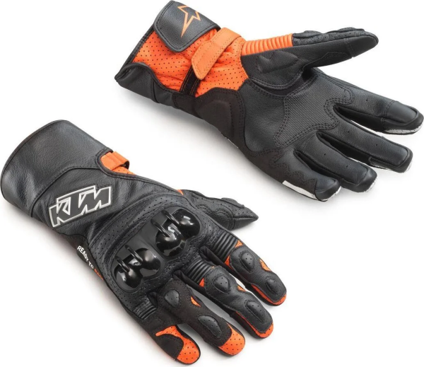 KTM SP-2 V2 bőrkesztyű – Fekete/Narancssárga – L-es méret – 10, 1, nordicamoto.ro