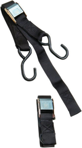 1(r) Heavy-duty Cam Buckle Tie-downs With Built-in Assist Black, 1, nordicamoto.ro