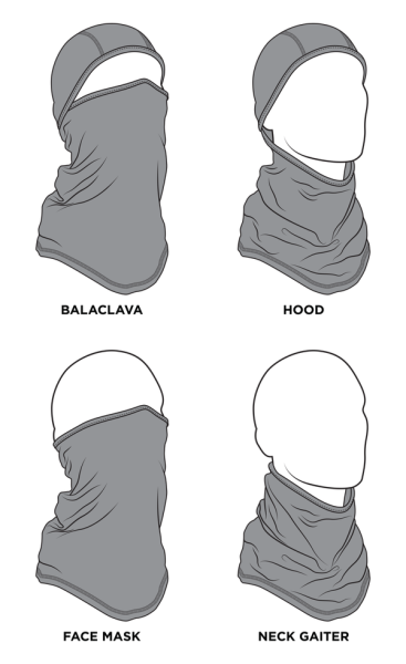 Sportflex® Convertible Balaclava Black, 1, nordicamoto.ro