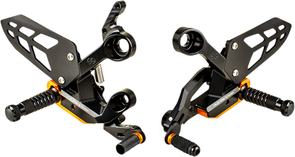 Adjustable Rearset Black, 2, nordicamoto.ro