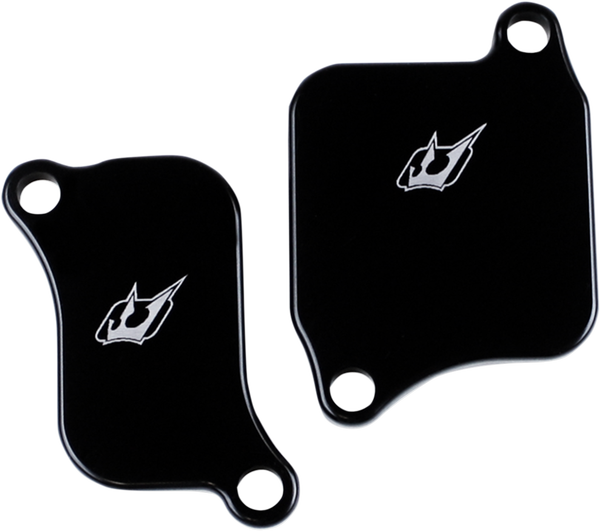 Engine Block Off Plates Black, 1, nordicamoto.ro