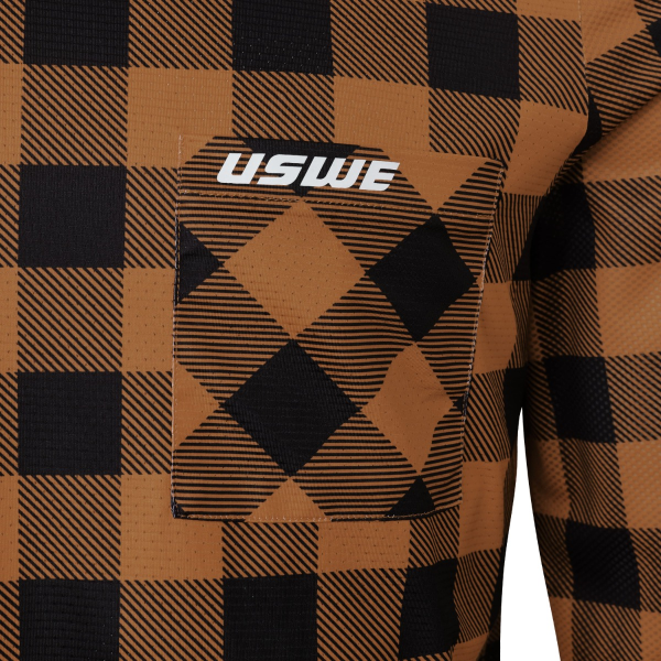 USWE Flannel Flame Bronze póló, M-es méret, 2, nordicamoto.ro