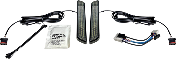 Led Front Fork Lightz Black, 1, nordicamoto.ro