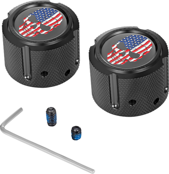 Front Axle Nut Cover Black, 3, nordicamoto.ro