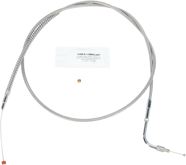Stainless Steel Throttle/idle Cable Silver +203 mm (8''), 1, nordicamoto.ro
