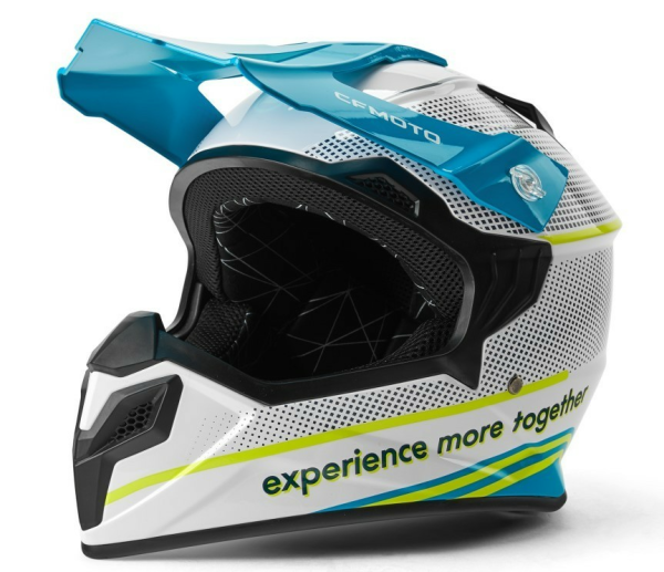CFMOTO MX / ENDURO gyermek motokrossz sisak – fehér / kék, M méret, 5, nordicamoto.ro