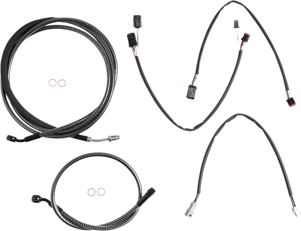 Karbonfibr Designer Handlebar Installation Kit Silver, 1, nordicamoto.ro