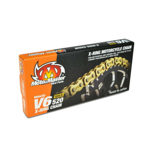 Lant transmisie Moto-Master V6 520  X-Ring Gold 120 zale, 1, nordicamoto.ro