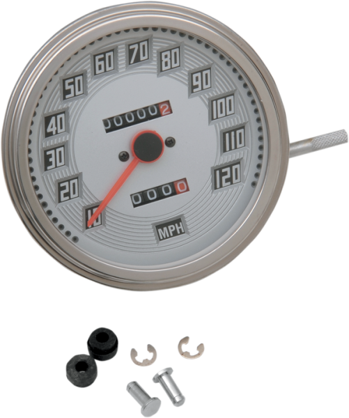 5(r) Fl-style 2:1 Speedometer White, 1, nordicamoto.ro