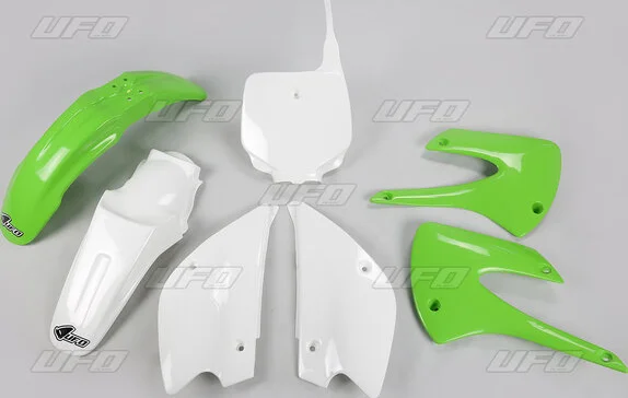 Complete Body Kit For Kawasaki Green, White, 1, nordicamoto.ro