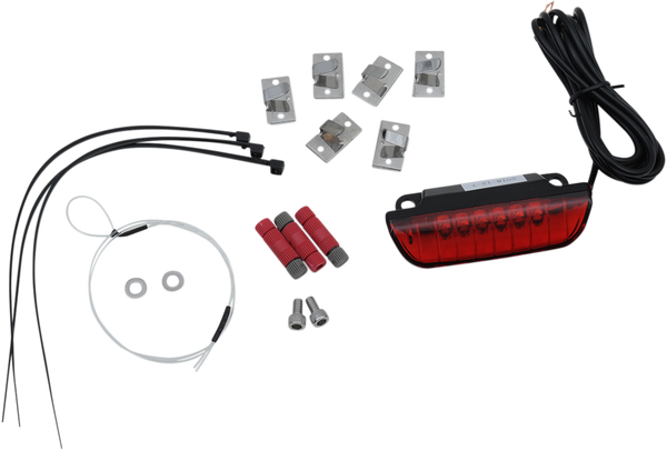 Luggage Rack Led Light Bar Red, 1, nordicamoto.ro