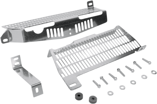 Radiator Guard Brushed Aluminum, 1, nordicamoto.ro
