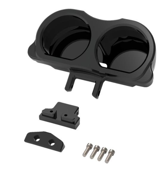 Dual Gauge Mount For Performance Risers Black, 2, nordicamoto.ro