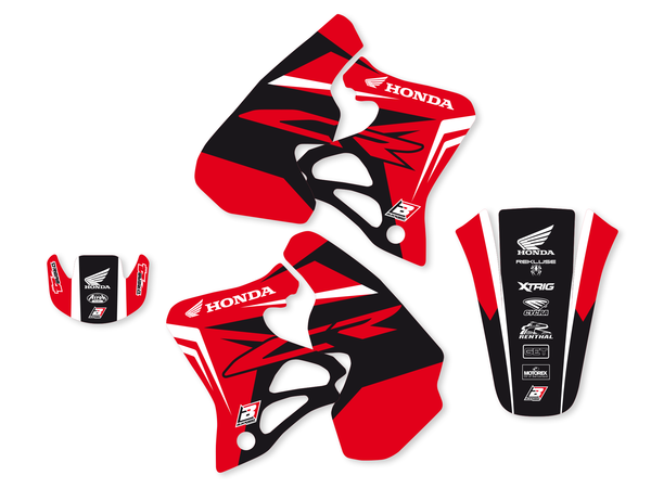 Dream 4 Graphics Kit Black, Red, White, 2, nordicamoto.ro