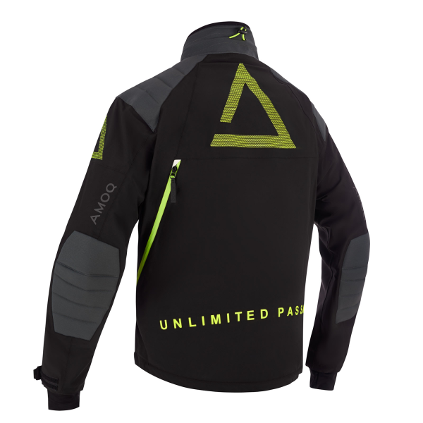AMOQ Caliber Jacket Black/Dk Grey/Hivis XS, 4, nordicamoto.ro