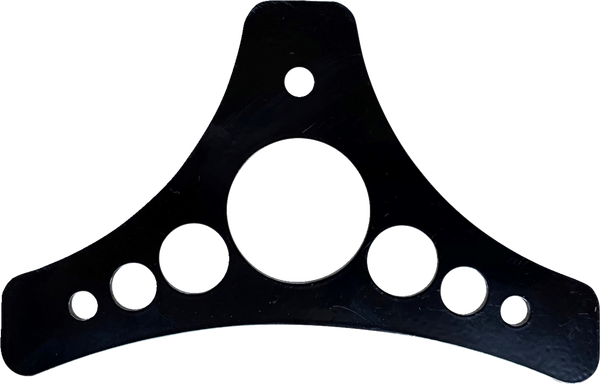 Dead End Sissy Bar Plate Black, 3, nordicamoto.ro