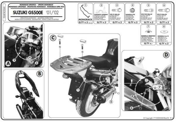 Kappa főváz a SUZUKI GS 500 E '01–'07 és a GS 500 F '04 modellekhez, 1, nordicamoto.ro