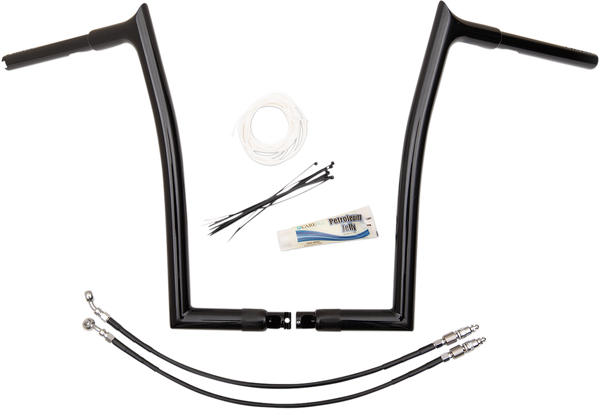1-1/4(r) Ez Install Pointed Top Handlebar Kit Black, 3, nordicamoto.ro