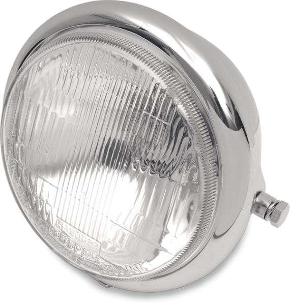 14,5 Cm (5-3/4(r)) Headlight Assembly Chrome, 1, nordicamoto.ro