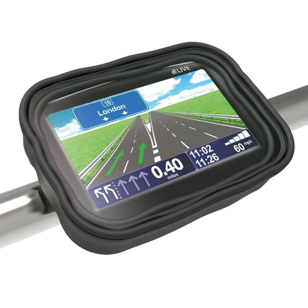Suport telefon Oxford / navigatie STRAP - NAV SAT / NAV HOLDER - BLACK, 1, nordicamoto.ro