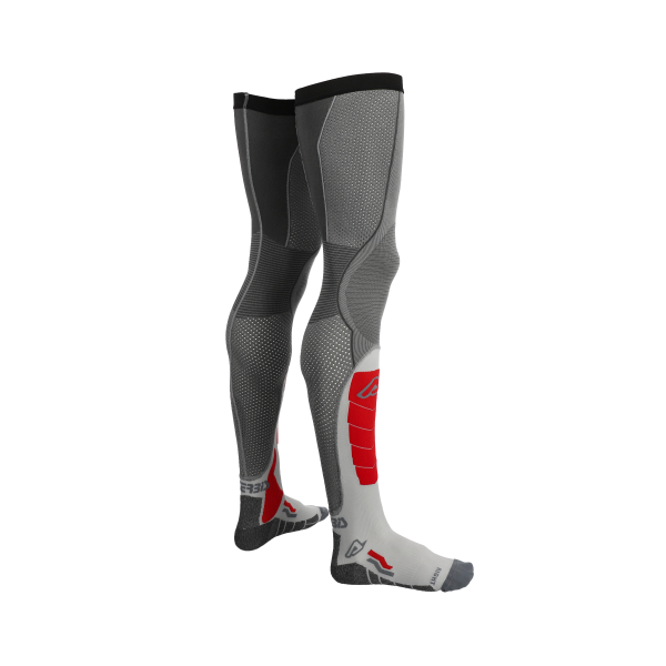 Acerbis X-LEG VENTED PRO hosszú zokni, szürke/piros, L/XL, 7, nordicamoto.ro
