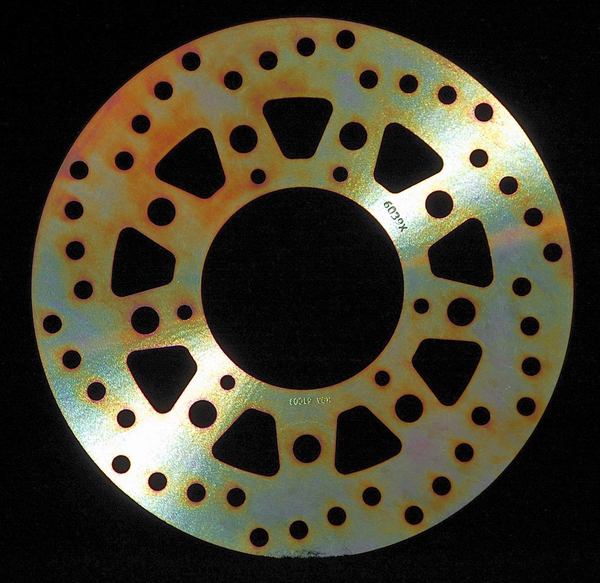 Round D-series Fixed Offroad Brake Rotor Gold, Zinc, 1, nordicamoto.ro