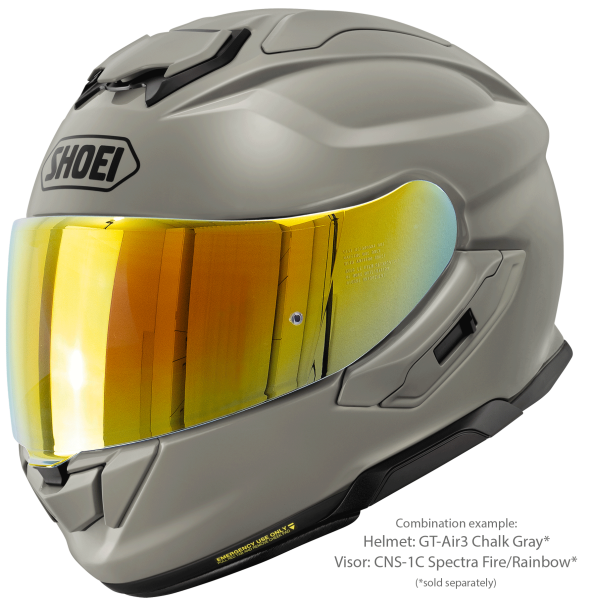 SHOEI GT-AIR3 teljes arcú sisak, krétaszürke, S méret, 3, nordicamoto.ro