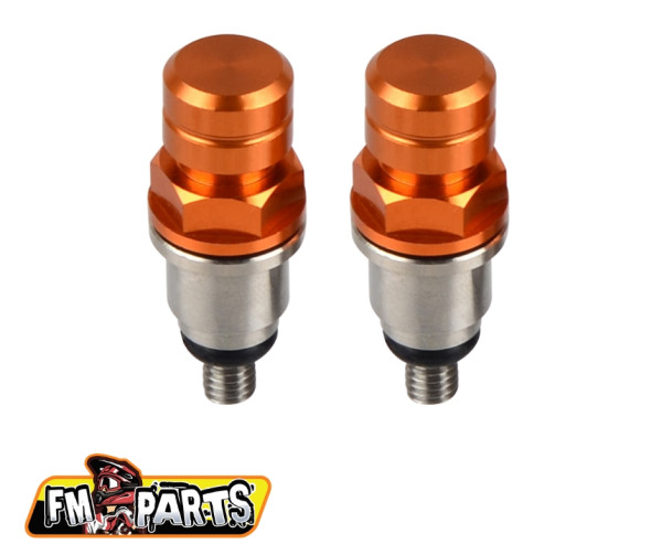 Fm-Parts gyártmányú narancssárga KTM/Husqvarna WP villa légtelenítő szelepek, 2, nordicamoto.ro