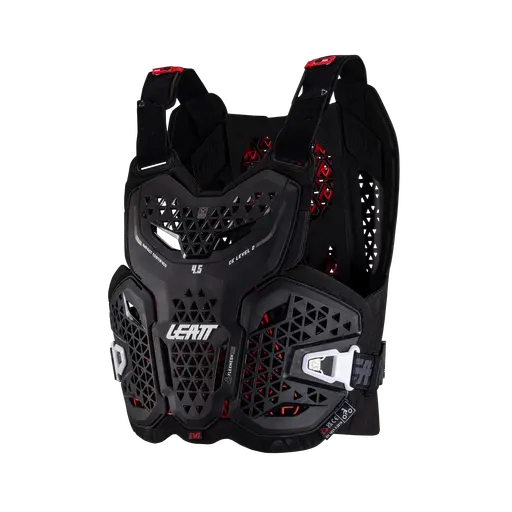 Leatt 4.5 EVO mellkasvédő, fehér, S–M, 8, nordicamoto.ro