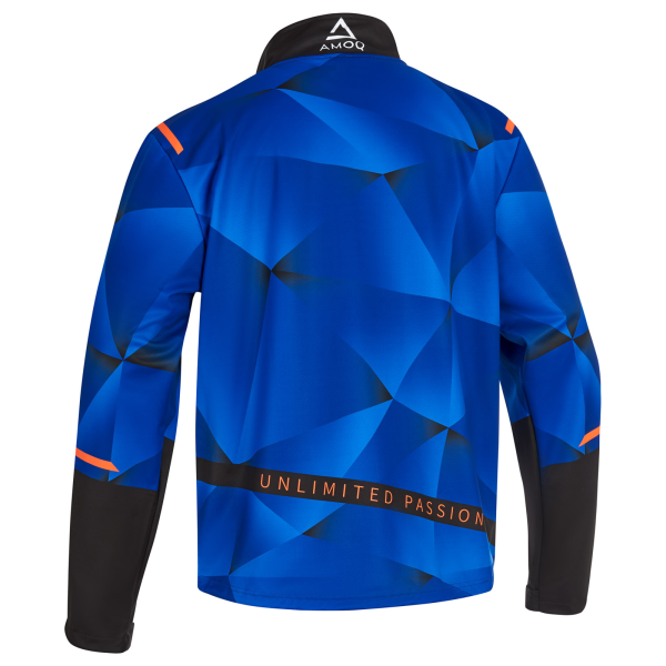 AMOQ Apex V2 versenydzseki, fekete/kék/narancssárga, M, 3, nordicamoto.ro
