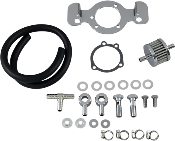 Crankcase Breather/support Bracket Kit Black, 2, nordicamoto.ro